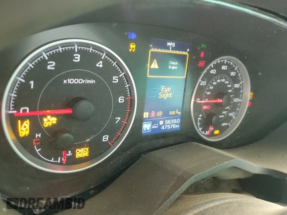 2021 Subaru Ascent Premium z VIN 4S4WMAEDXM3447810, wystawiony jako Copart lot #48002205 z przebiegiem 47 576 mil mil oraz Szkoda całkowita • Salvage title. Historia ofert i sprzedaży dostępna na DreamBid. Obrazek 9.