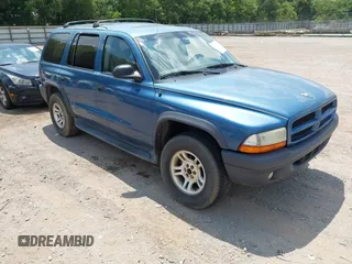 2003 Dodge Durango Sport with VIN 1D4HS38N53F550619, listed as a IAAI auction lot 42822205 with 196,809 mi miles and . Bid and sale history available at DreamBid. Image 1.