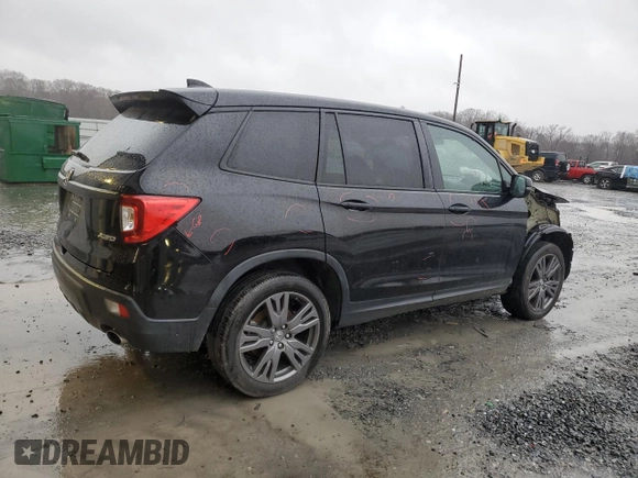 2021 Honda Passport EX-L z VIN 5FNYF8H56MB032927, wystawiony jako Copart lot #45154915 z przebiegiem 69 771 mil mil oraz Szkoda całkowita • Salvage title. Historia ofert i sprzedaży dostępna na DreamBid. Obrazek 3.