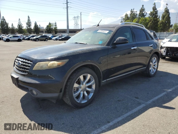 2005 Infiniti FX35 with VIN JNRAS08U85X104207, listed as a Copart auction lot 62964824 with 204,913 mi miles and Clean Title. Bid and sale history available at carsss.com. Image 1.