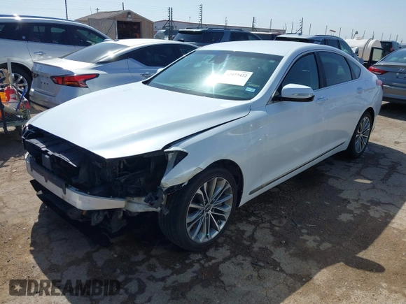 2017 Genesis G80 3.8L with VIN KMHGN4JE1HU200046, listed as a IAAI auction lot 42077422 with 121,698 mi miles and . Bid and sale history available at carsss.com. Image 19.