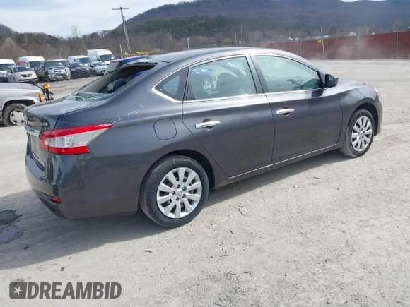 2014 Nissan Sentra S with VIN 3N1AB7AP0EL625689, listed as a IAAI auction lot 41828771 with 152,985 mi miles and . Bid and sale history available at DreamBid. Image 4.