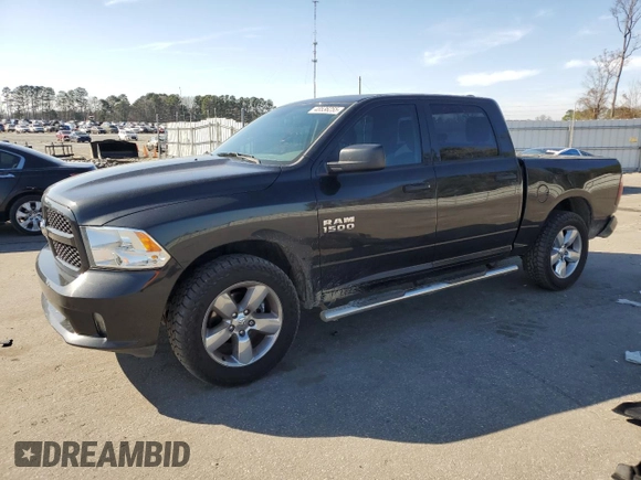2017 Ram 1500 Express with VIN 1C6RR7KG7HS681569, listed as a Copart auction lot 48536255 with 151,466 mi miles and Salvage title. Bid and sale history available at DreamBid. Image 1.