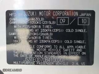 2011 Suzuki Grand Vitara Limited with VIN JS3TE0D70B4100201, listed as a Copart auction lot 42934925 with 94,388 mi miles and Salvage Title. Bid and sale history available at carsss.com. Image 13.