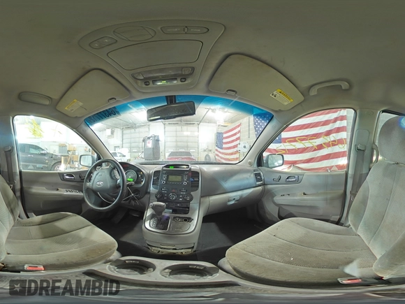 2010 Kia Sedona EX with VIN KNDMH4C34A6335333, listed as a Copart auction lot 45942243 with 358,814 mi miles and Non Repairable. Bid and sale history available at DreamBid. Image 12.