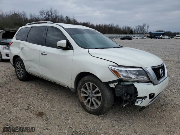 2016 Nissan Pathfinder S with VIN 5N1AR2MN2GC635303, listed as a Copart auction lot 47582355 with 167,316 mi miles and Salvage Title. Bid and sale history available at carsss.com. Image 4.