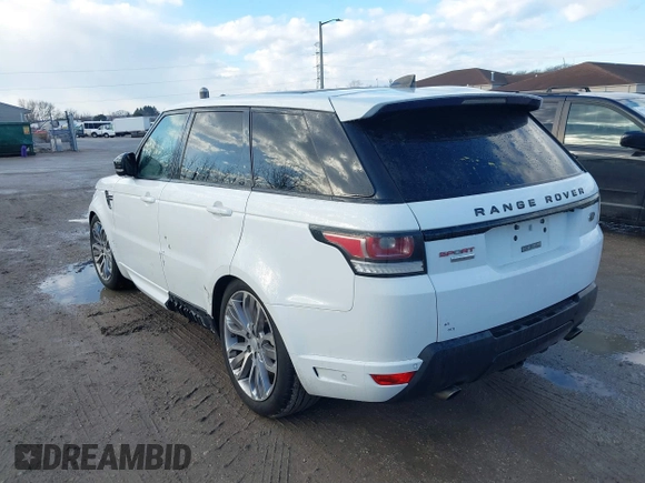 2017 Land Rover Range Rover Sport Autobiography with VIN SALWV2FEXHA162100, listed as a IAAI auction lot 41672789 with 1 mi miles. Bid and sale history available at carsss.com. Image 3.