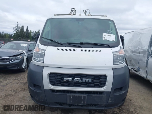 2020 Ram ProMaster Cargo with VIN 3C6TRVAG7LE130145, listed as a IAAI auction lot 42103391 with 91,501 mi miles and . Bid and sale history available at DreamBid. Image 12.
