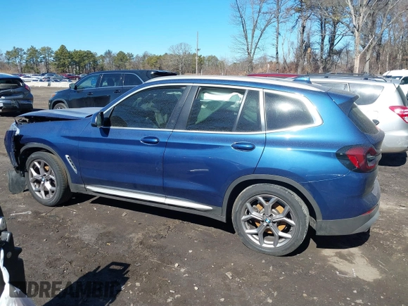 2022 BMW X3 xDrive30i with VIN 5UX53DP08N9K21325, listed as a IAAI auction lot 41690149 with 34,492 mi miles and . Bid and sale history available at DreamBid. Image 14.