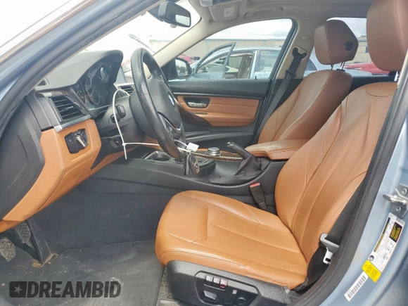2015 BMW 3 Series 328i with VIN WBA3A5C51FF453710, listed as a Copart auction lot 58713295 with 186,395 mi miles and Salvage title. Bid and sale history available at DreamBid. Image 7.