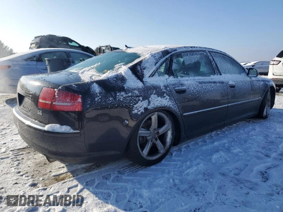 2010 Audi A8 z VIN WAURVAFA7AN007320, wystawiony jako Copart lot #88761015 z przebiegiem Nie podano mil oraz Szkoda całkowita • Salvage title. Historia ofert i sprzedaży dostępna na DreamBid. Obrazek 3.