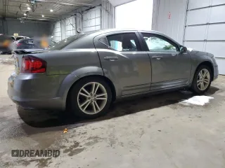2012 Dodge Avenger SXT Plus with VIN 1C3CDZEG2CN251612, listed as a Copart auction lot 43418835 with 104,355 mi miles and Salvage Title. Bid and sale history available at carsss.com. Image 3.