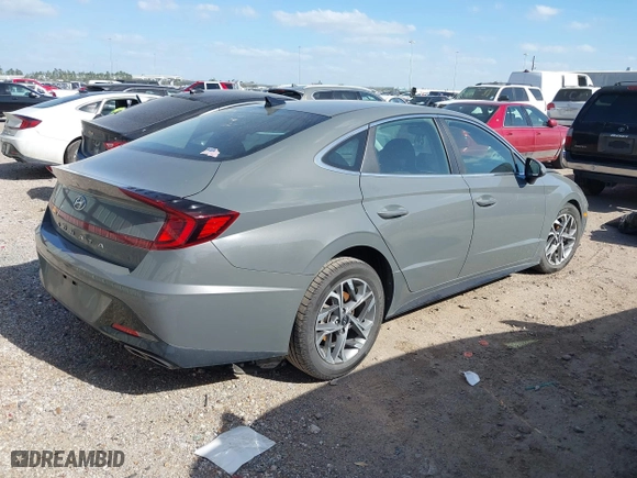 2020 Hyundai Sonata SEL with VIN 5NPEF4JA9LH009824, listed as a IAAI auction lot 41795181 with 55,068 mi miles. Bid and sale history available at carsss.com. Image 4.