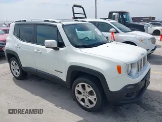 2016 Jeep Renegade Limited z VIN ZACCJBDT7GPC67683, wystawiony jako IAAI lot #42401857 z przebiegiem 163 888 mil mil oraz . Historia ofert i sprzedaży dostępna na DreamBid. Obrazek 1.