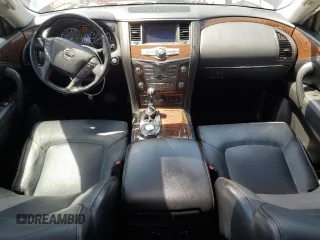 2019 Nissan Armada SL with VIN JN8AY2ND6K9090410, listed as a Copart auction lot 46342825 with 106,930 mi miles and Salvage Title. Bid and sale history available at carsss.com. Image 8.