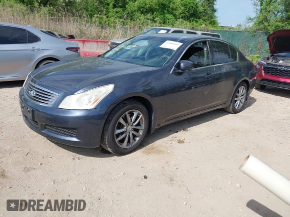 2007 Infiniti G35 Sedan G35x with VIN JNKBV61F87M823504, listed as a IAAI auction lot 42166411 with 182,250 mi miles. Bid and sale history available at carsss.com. Image 2.