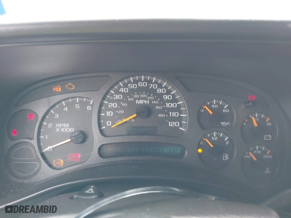 2005 Chevrolet Silverado 1500 Work Truck with VIN 1GCEC14X75Z210592, listed as a IAAI auction lot 41955143 with 192,376 mi miles. Bid and sale history available at carsss.com. Image 7.