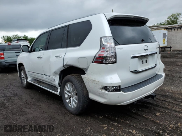 2015 Lexus GX 460 z VIN JTJBM7FXXF5108547, wystawiony jako Copart lot #56335385 z przebiegiem 229 950 mil mil oraz Szkoda całkowita • Salvage title. Historia ofert i sprzedaży dostępna na DreamBid. Obrazek 2.