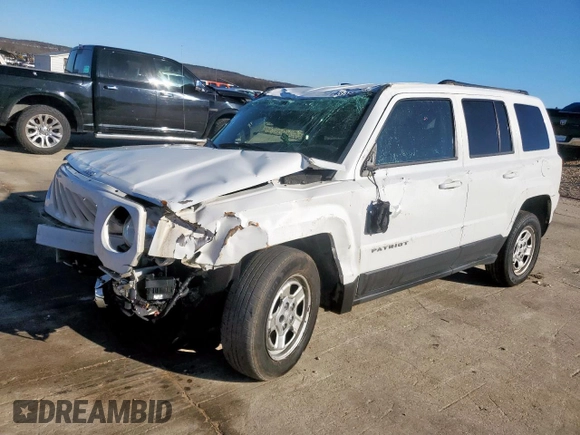 2015 Jeep Patriot Sport with VIN 1C4NJPBB3FD318030, listed as a Copart auction lot 48056195 with 160,153 mi miles and Salvage Title. Bid and sale history available at carsss.com. Image 1.