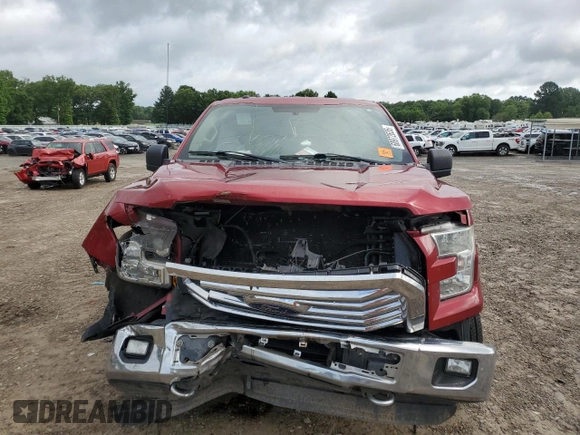 2015 Ford F-150 XLT with VIN 1FTEW1EG8FKE33918, listed as a Copart auction lot 60972635 with 258,002 mi miles and Salvage title. Bid and sale history available at DreamBid. Image 5.