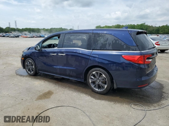 2022 Honda Odyssey Elite z VIN 5FNRL6H94NB051949, wystawiony jako Copart lot #53684245 z przebiegiem Nie podano mil oraz Szkoda całkowita • Salvage title. Historia ofert i sprzedaży dostępna na DreamBid. Obrazek 2.