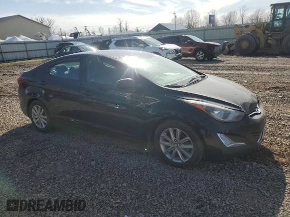 2015 Hyundai Elantra SE with VIN 5NPDH4AE8FH569220, listed as a Copart auction lot 51502735 with 162,756 mi miles and Salvage Title. Bid and sale history available at carsss.com. Image 4.
