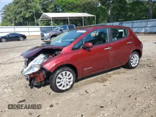2016 Nissan LEAF S with VIN 1N4AZ0CP3GC308605, listed as a Copart auction lot 56881785 with 44,157 mi miles and Salvage title. Bid and sale history available at DreamBid. Image 1.