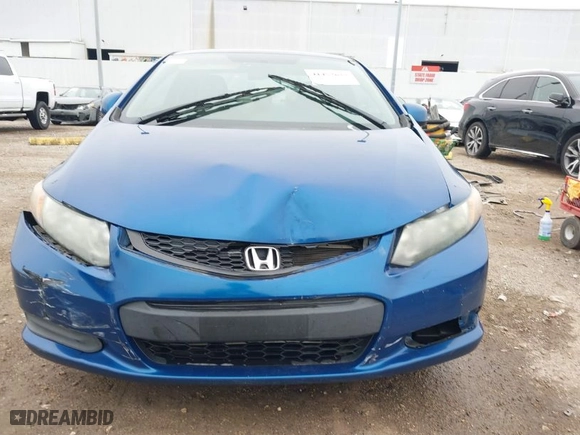 2012 Honda Civic Cpe LX with VIN 2HGFG3A52CH507436, listed as a IAAI auction lot 41452627 with 1 mi miles. Bid and sale history available at carsss.com. Image 6.