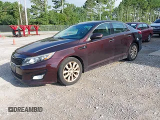 2015 Kia Optima EX with VIN 5XXGN4A75FG351223, listed as a IAAI auction lot 42732567 with 124,400 mi miles and . Bid and sale history available at DreamBid. Image 2.