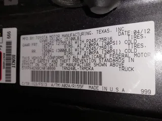 2012 Toyota Tacoma with VIN 5TFPX4EN9CX010866, listed as a IAAI auction lot 41824379 with 78,862 mi miles and . Bid and sale history available at DreamBid. Image 9.