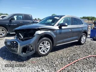2023 Audi Q5 S line Premium with VIN WA1GAAFY4P2124408, listed as a Copart auction lot 57766075 with 14,286 mi miles and Salvage title. Bid and sale history available at DreamBid. Image 1.