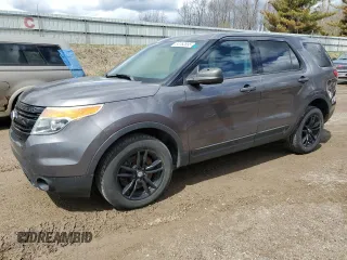 2015 Ford Utility Police Interceptor with VIN 1FM5K8AR9FGB61356, listed as a Copart auction lot 53762895 with 163,215 mi miles and Clean Title. Bid and sale history available at carsss.com. Image 1.