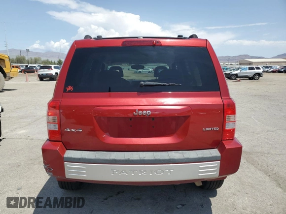 2007 Jeep Patriot Limited with VIN 1J8FF48W27D320375, listed as a Copart auction lot 59554445 with 223,495 mi miles and Salvage title. Bid and sale history available at DreamBid. Image 6.