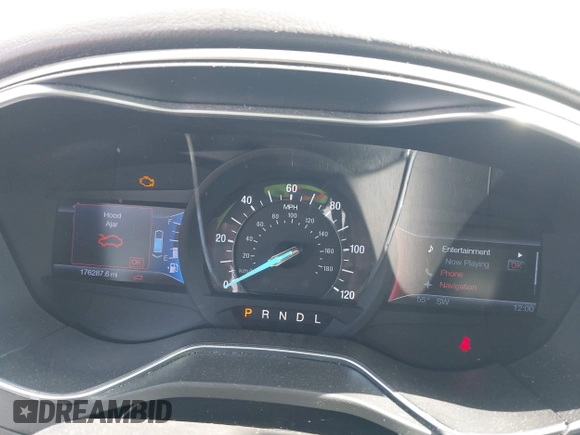 2013 Ford Fusion SE Hybrid with VIN 3FA6P0LU0DR123488, listed as a IAAI auction lot 41869121 with 176,287 mi miles. Bid and sale history available at carsss.com. Image 7.