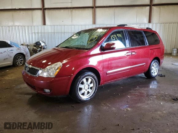 2012 Kia Sedona EX with VIN KNDMH4C70C6431885, listed as a Copart auction lot 75356874 with 159,931 mi miles and Clean Title. Bid and sale history available at carsss.com. Image 1.