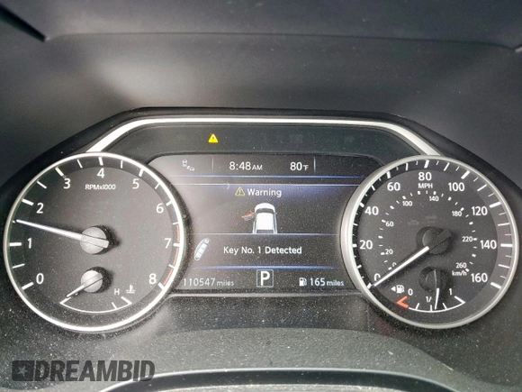 2016 Nissan Maxima SL with VIN 1N4AA6AP7GC376354, listed as a Copart auction lot 63635655 with 110,547 mi miles and Salvage title. Bid and sale history available at DreamBid. Image 9.
