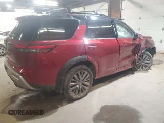 2023 Nissan Pathfinder SL z VIN 5N1DR3CD2PC239335, wystawiony jako Copart lot #48781855 z przebiegiem Nie podano mil oraz Szkoda całkowita • Salvage title. Historia ofert i sprzedaży dostępna na DreamBid. Obrazek 3.