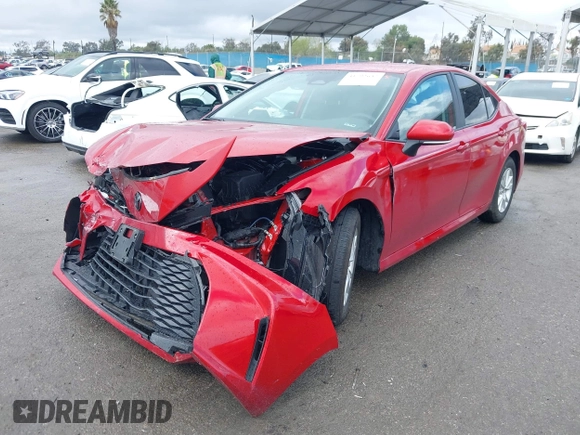 2025 Toyota Camry LE with VIN 4T1DAACK1SU048163, listed as a IAAI auction lot 41792637 with Not Provided miles and . Bid and sale history available at DreamBid. Image 2.