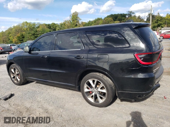 2014 Dodge Durango R/T with VIN 1C4SDJCT2EC326963, listed as a Copart auction lot 74895504 with 92,263 mi miles and Salvage title. Bid and sale history available at DreamBid. Image 2.