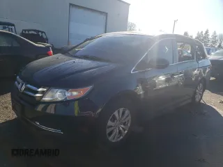 2016 Honda Odyssey SE with VIN 5FNRL5H3XGB082597, listed as a Copart auction lot 46324855 with Not Provided miles and Salvage Title. Bid and sale history available at DreamBid. Image 1.