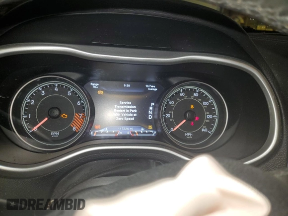 2014 Jeep Cherokee Trailhawk with VIN 1C4PJMBS0EW308775, listed as a Copart auction lot 60465125 with 117,326 mi miles and Salvage title. Bid and sale history available at DreamBid. Image 9.