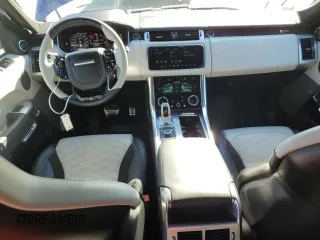 2020 Land Rover Range Rover Sport SVR with VIN SALWZ2RE2LA746158, listed as a Copart auction lot 46848485 with 15,320 mi miles and Salvage Title. Bid and sale history available at carsss.com. Image 8.