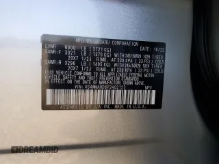 2023 Subaru Ascent Limited z VIN 4S4WMARD8P3402122, wystawiony jako Copart lot #89026415 z przebiegiem 21 216 mil mil oraz Szkoda całkowita • Salvage title. Historia ofert i sprzedaży dostępna na DreamBid. Obrazek 15.