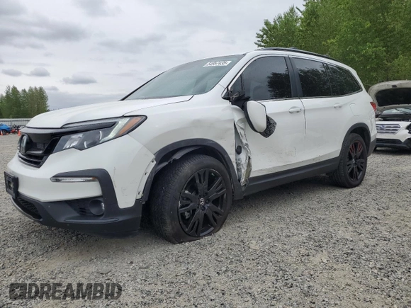 2021 Honda Pilot Special Edition with VIN 5FNYF6H29MB062742, listed as a Copart auction lot 54957435 with 66,915 mi miles and Salvage Title. Bid and sale history available at DreamBid. Image 1.