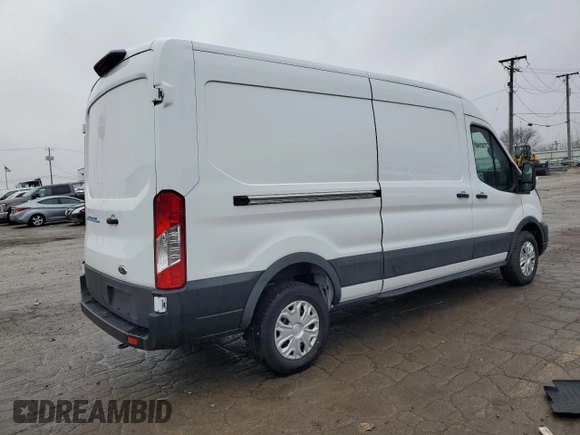 2023 Ford E-Transit Cargo z VIN 1FTBW9CK5PKA44325, wystawiony jako Copart lot #86114534 z przebiegiem Nie podano mil oraz Czysty tytuł • Clean title. Historia ofert i sprzedaży dostępna na DreamBid. Obrazek 3.