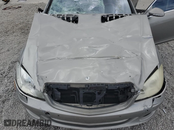 2007 Mercedes-Benz S 550 with VIN WDDNG71X27A106885, listed as a Copart auction lot 54573435 with 182,539 mi miles and Salvage title. Bid and sale history available at DreamBid. Image 11.