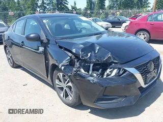 2022 Nissan Sentra SV z VIN 3N1AB8CV0NY256613, wystawiony jako IAAI lot #42440347 z przebiegiem 65 030 mil mil oraz . Historia ofert i sprzedaży dostępna na DreamBid. Obrazek 6.