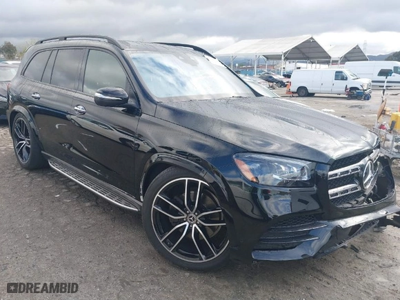 2020 Mercedes-Benz GLS with VIN 4JGFF8GE1LA244212, listed as a IAAI auction lot 41735130 with 30,253 mi miles. Bid and sale history available at carsss.com. Image 1.