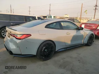 2024 BMW M4 Competition with VIN WBS33AZ09RCP70134, listed as a Copart auction lot 88324235 with 4,444 mi miles and Salvage Title. Bid and sale history available at carsss.com. Image 3.