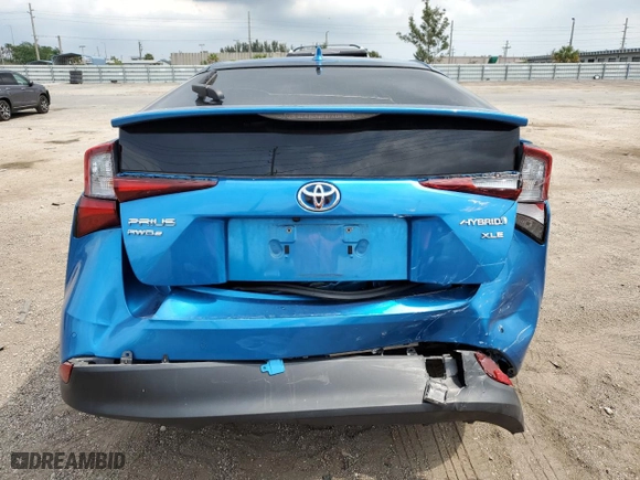 2019 Toyota Prius LE with VIN JTDL9RFU4K3010565, listed as a Copart auction lot 44865373 with 39,198 mi miles. Bid and sale history available at carsss.com. Image 6.